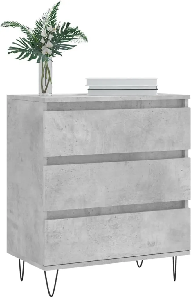 Offerta VidaXL Credenza 60x35x70 Grigio Cemento - Spazio Extra Ora - 4