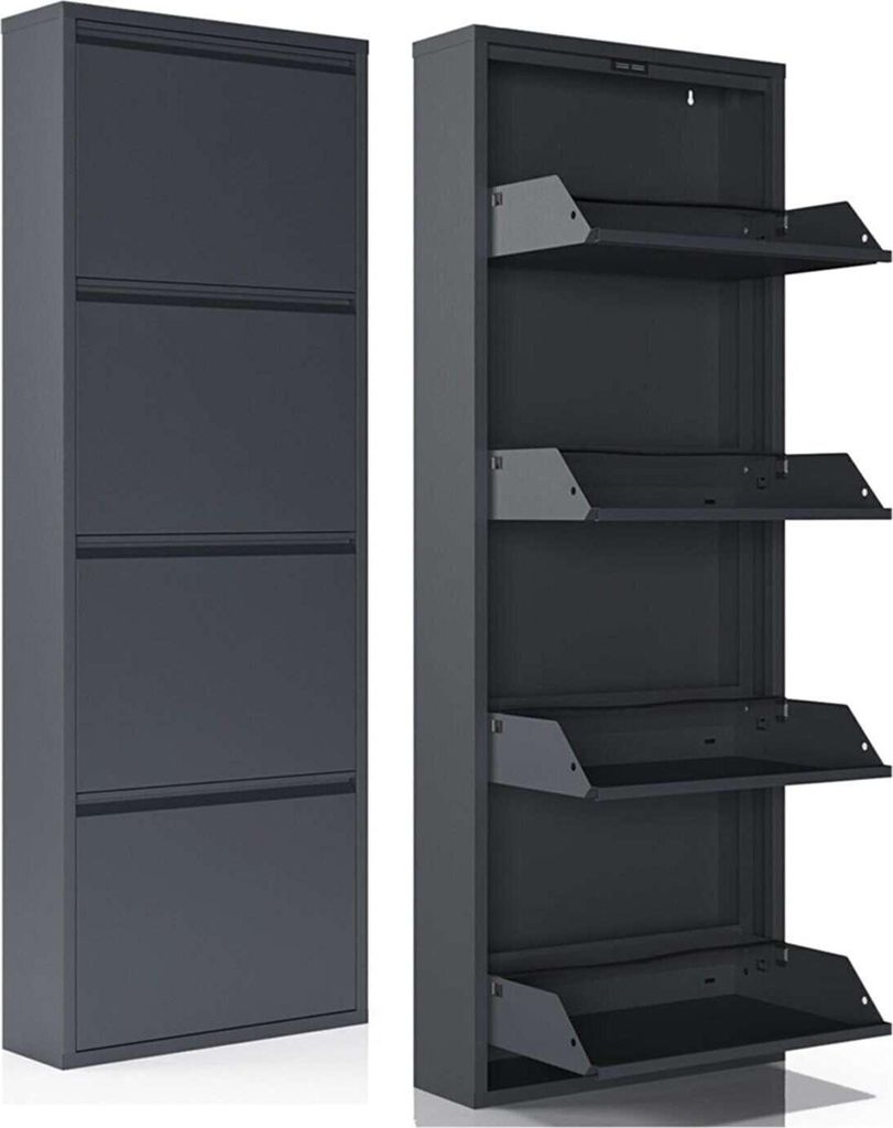 Skye Decor, Marino 4 - Anthracite, Schuhschrank, Anthrazit, Produktbild 