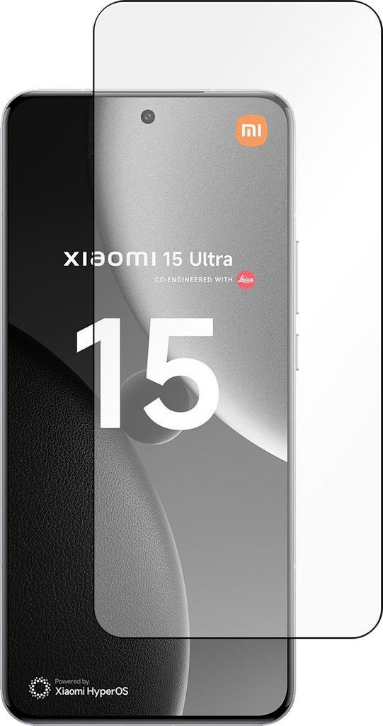 Schutzfolie Xiaomi 15 Ultra - Panzerglas - Cazy - Schwarz Produktbild 