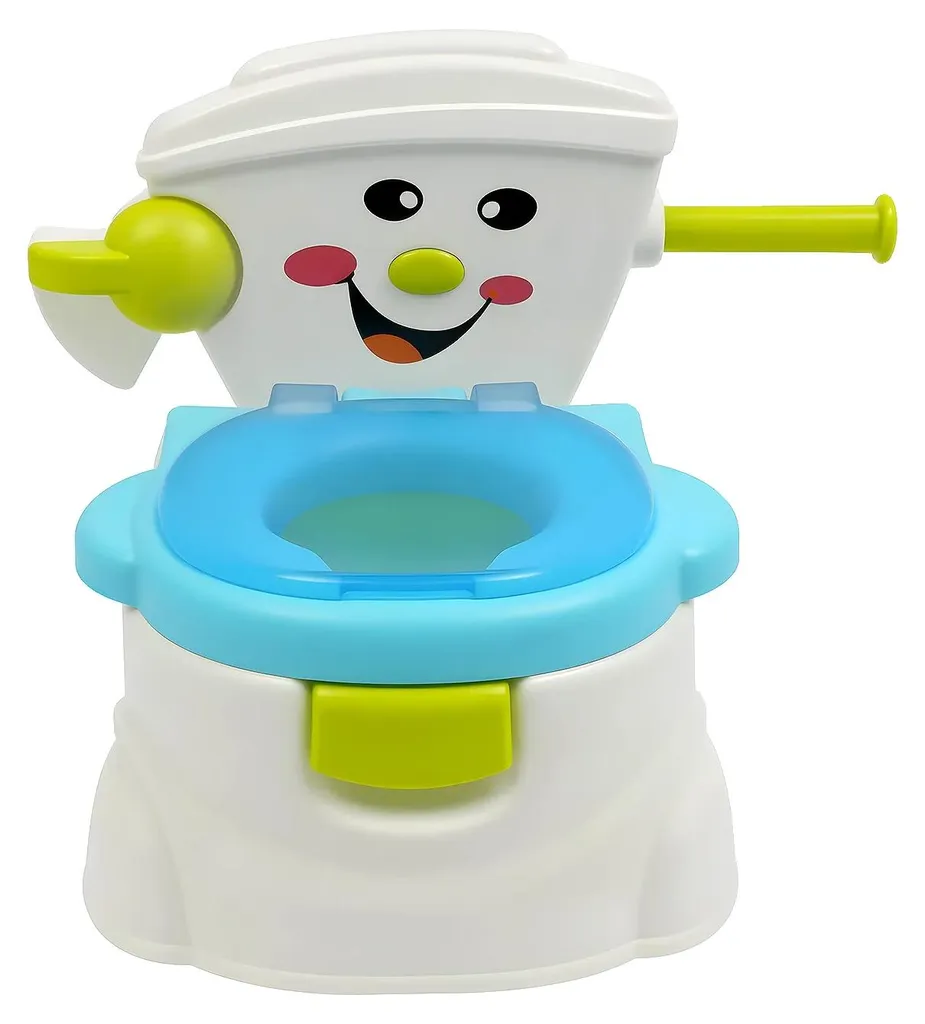 Porta-Toilette Stable et Ergonomique Bleu : Finie la Peur du Vide