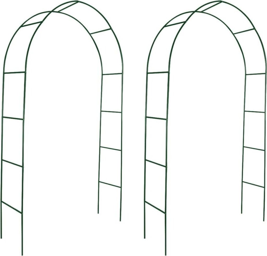 vidaXL 2x Garten Rosenbogen Torbogen Rankgitter Rosensäule Produktbild 