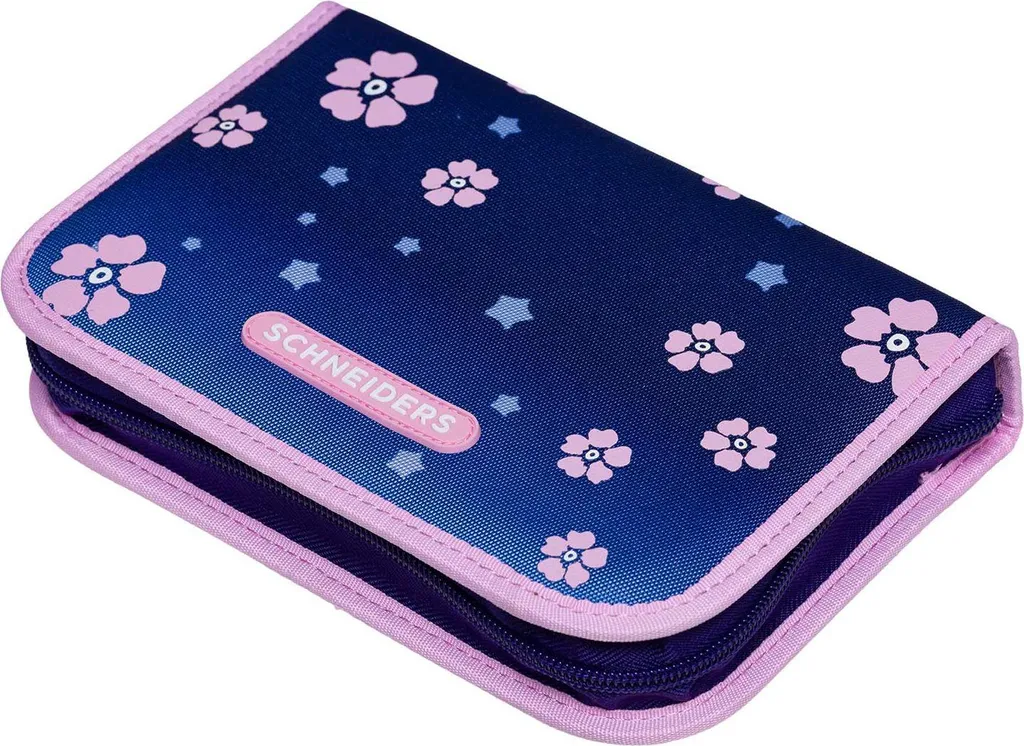 Schneiders astuccio per matite Pencil Case Blue Bloom rosa