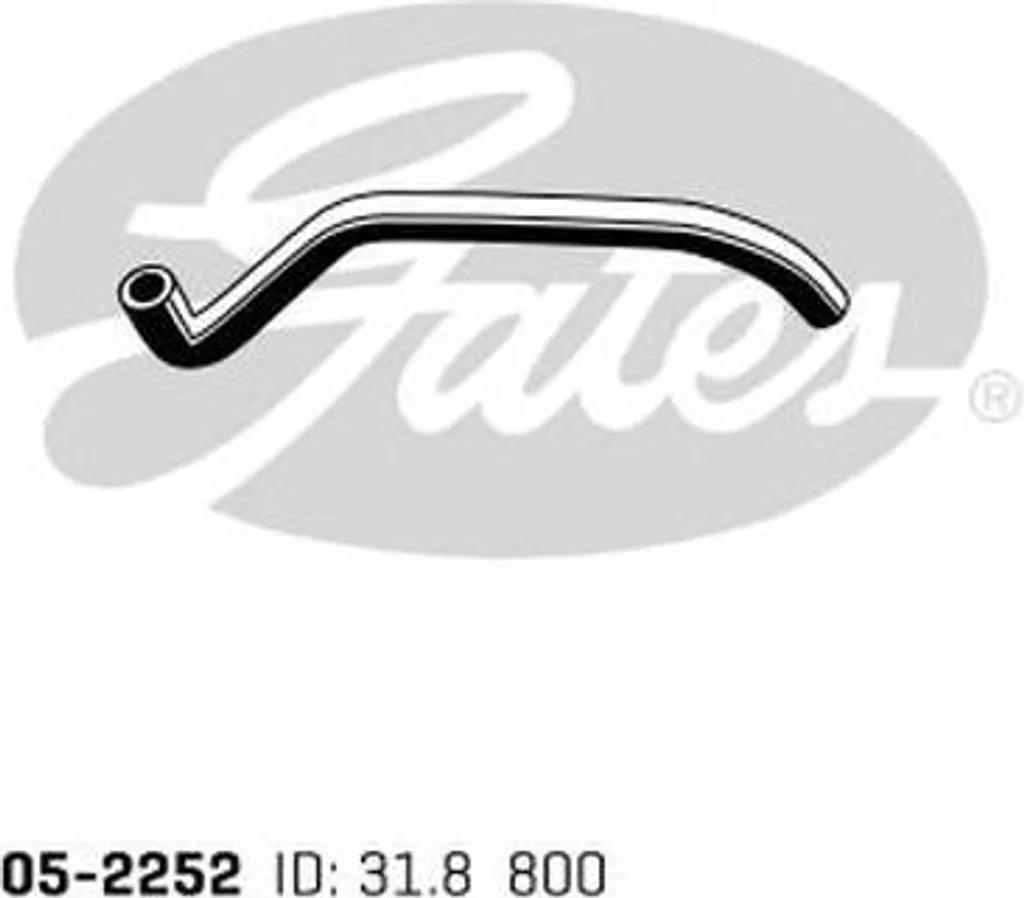 Durite de Refroidissement Flexible GATES 05-2252 pour Circuit Moteur