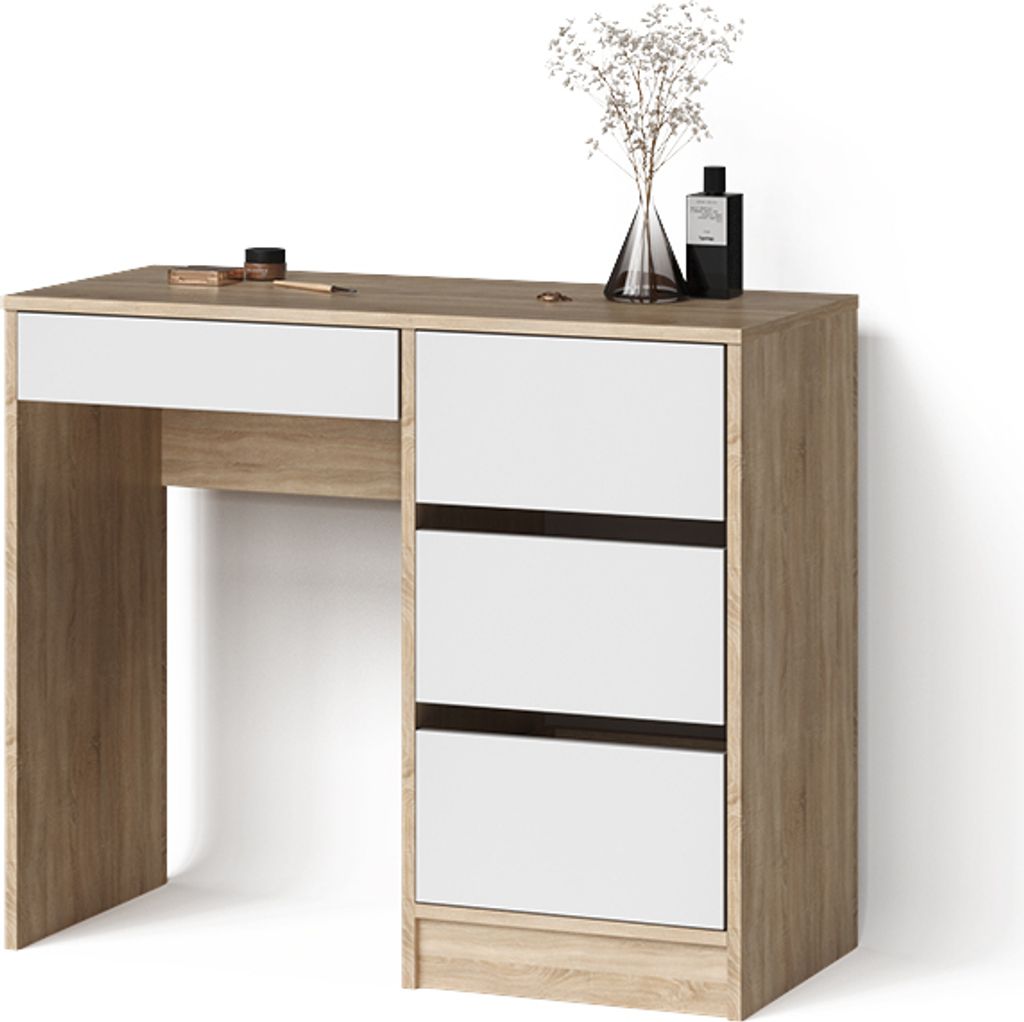 Schminktisch Livinity Imola Sonoma mit 4 Schubladen, Model 52409
