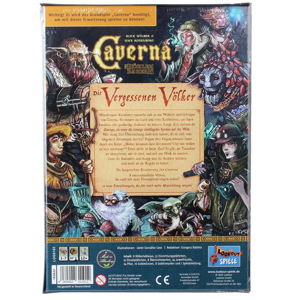 Extension Caverna Les Peuples Oubliés - Complément Jeu de Stratégie - 3