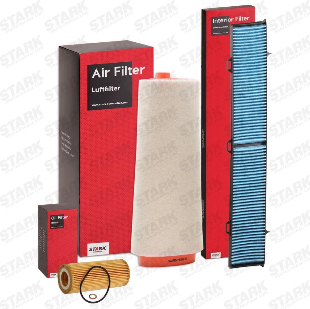 STARK Filterset Inspektionspaket Filtersatz für OPEL INSIGNIA Caravan für BMW 3 Touring (E91) 3 Limousine (E90) 1 Schrägheck (E87) 3 Cabrio (E46)