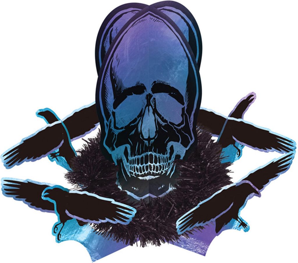 Shimmer Skull Tischdeko 35,8cm