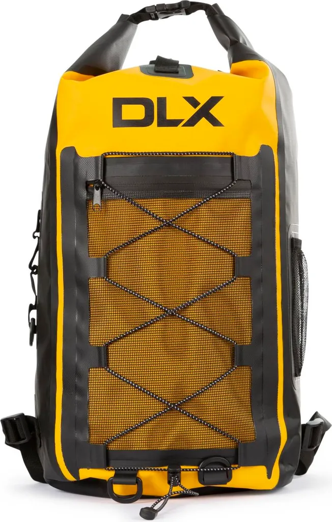 Sac à dos Dlx Eredine imperméable Jaune avec coutures thermo-soudées 30L