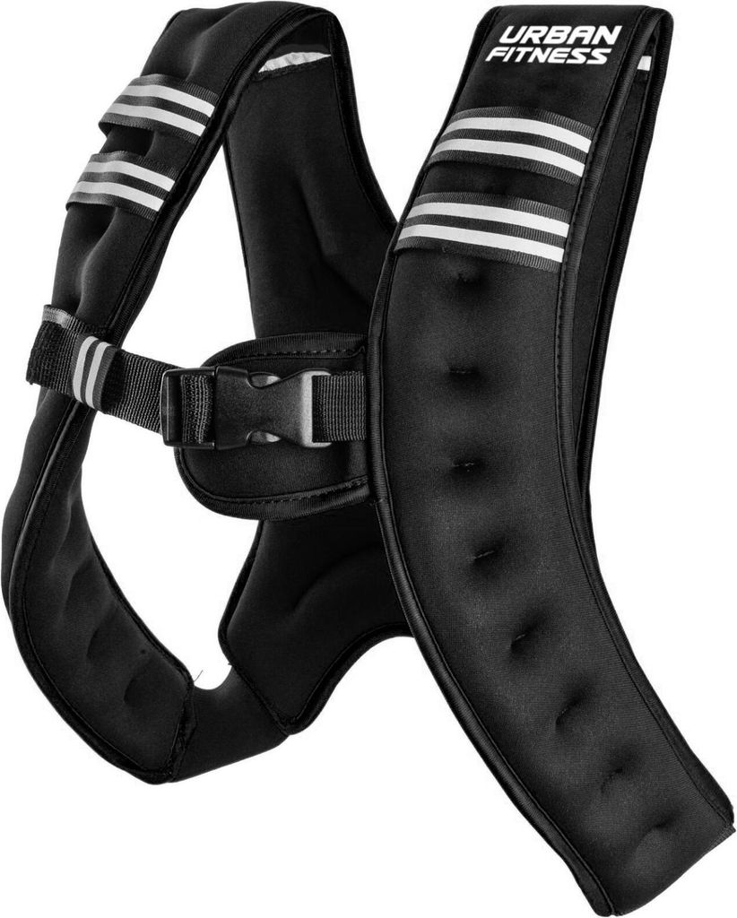 Urban Fitness Gewichtsweste X Shape - 5kg - Sportzubehör schwarz