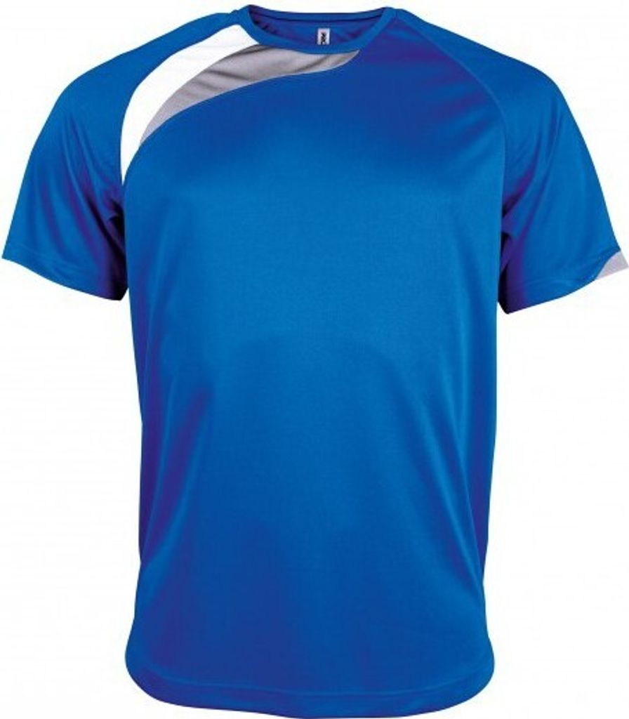 Proact Herren Sport T-Shirt Jersey Short Sleeve Fitness Training, Größe:M, Farbe:Sporty Royal Blue/White/Storm Grey