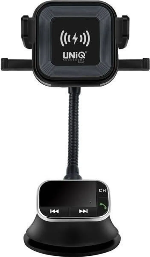Transmetteur FM Bluetooth et Chargeur sans Fil pour Téléphone en Voiture