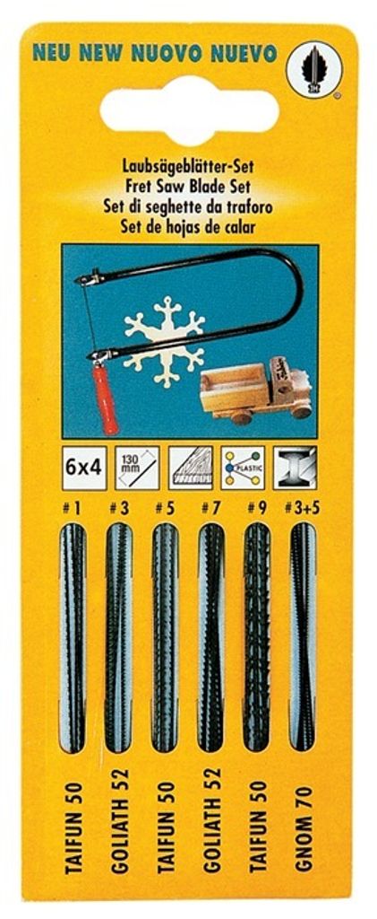Laubsägeblättersortiment 24-tlg.f.Handsägebögen f.HO/Metall Produktbild 