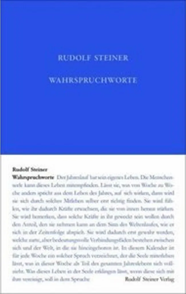 Livre Wahrspruchworte Recueil de Paroles Méditatives et Spirituelles