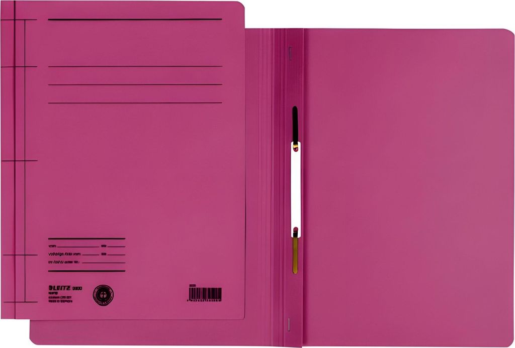 LEITZ Schnellhefter A4 250Blatt kfm. Heftung Manilakarton (RC) pink