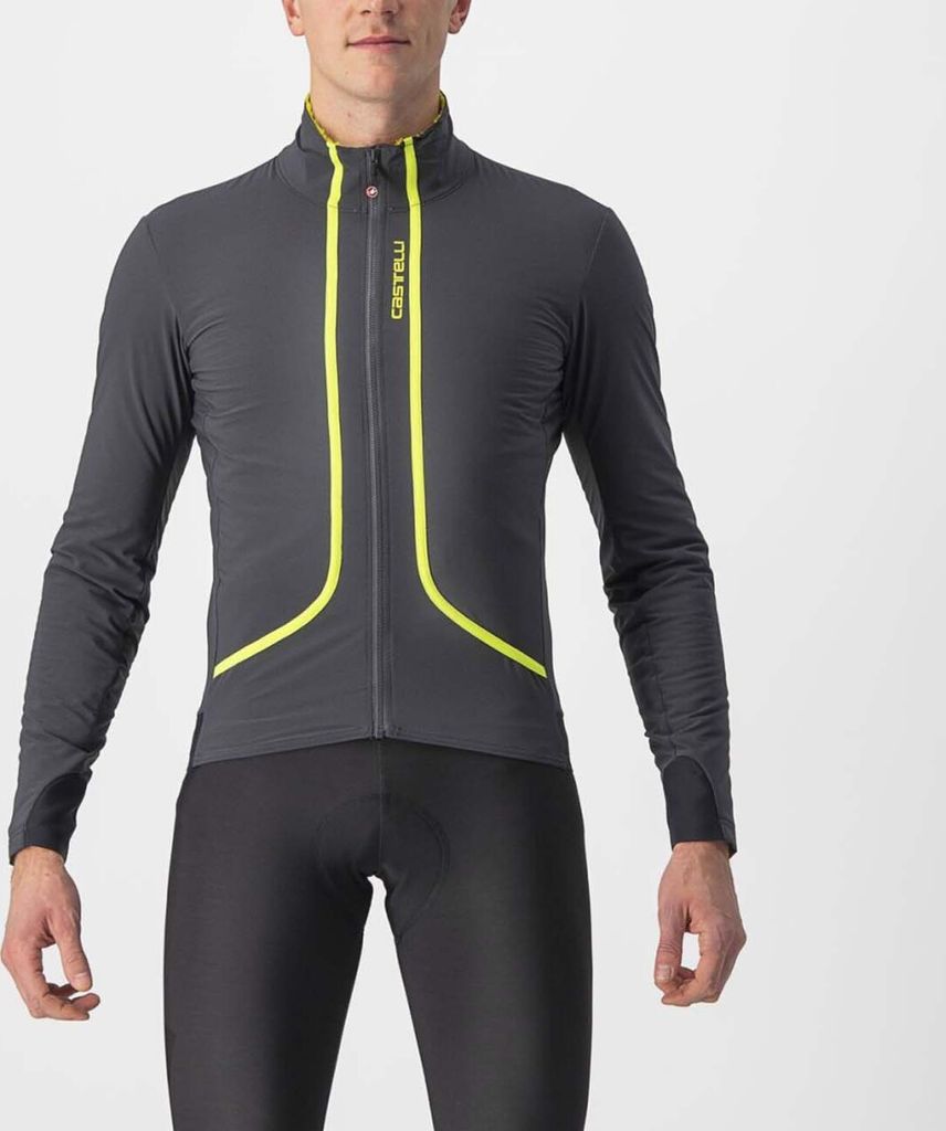 CASTELLI Fahrrad-Thermojacke - FLIGHT AIR - Anthrazit 3XL