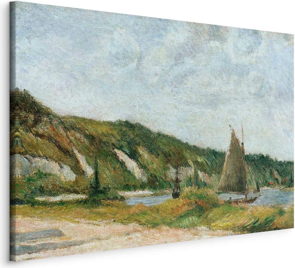 Vliesstoff Leinwandbild - Les voiliers (Paul Gauguin) 120x80 cm Reproduktionen l-F-12487-b-a