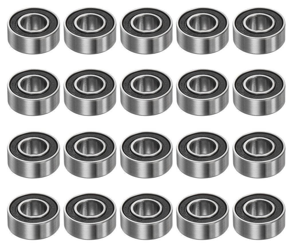 20Stk 686-2RS Kugellager Tief Rillenkugel Lager 6mm Bohrung 13mm AD 5mm Dick Chrom Stahl ABEC1 Doppelsiegel Lager Rillenkugellager Bearing fš¹r M...