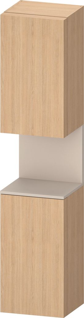Duravit Qatego Hochschrank, Türanschlag links, 400x360x1760mm, Nische Taupe Supermatt, QA1346L83300000