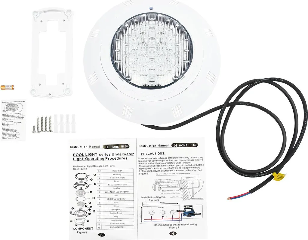 Illumina la tua Estate: Lampada Subacquea LED 12V IP68 per Piscine