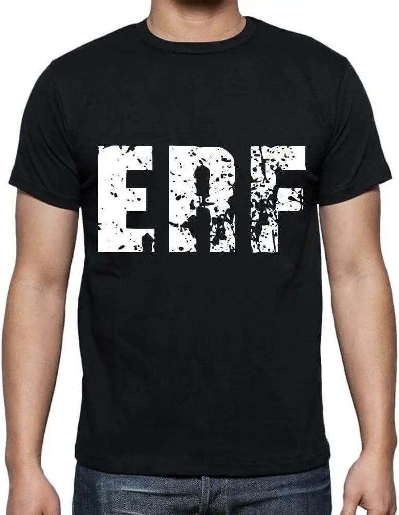 Herren Grafik T-Shirt Erf Öko-Verantwortlich Vintage Jahrgang Kurzarm Lustige Druck Geburtstag Geschenk Mann