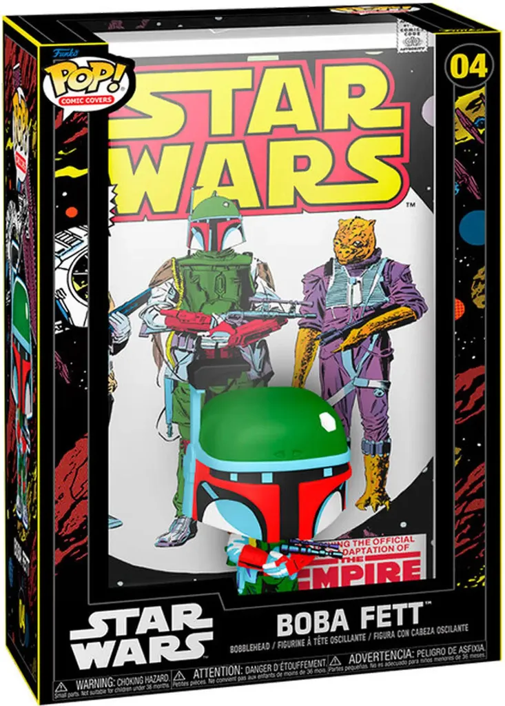 Déco Star Wars Figurine Boba Fett POP Comic Cover Idée Cadeau 9cm