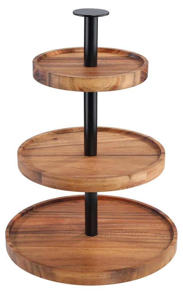 ZASSENHAUS Etagere 3-fach, Akazie