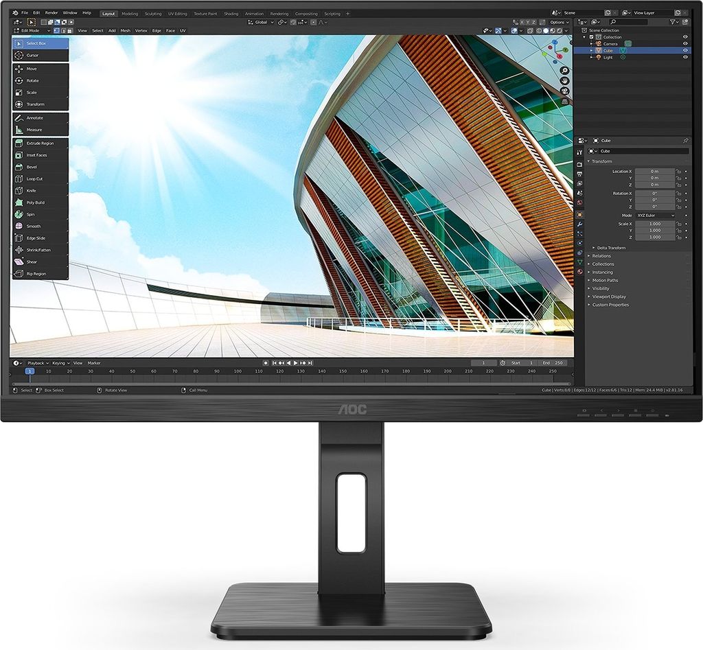 Aoc 27" Q27P2Q Ips Led Produktbild 