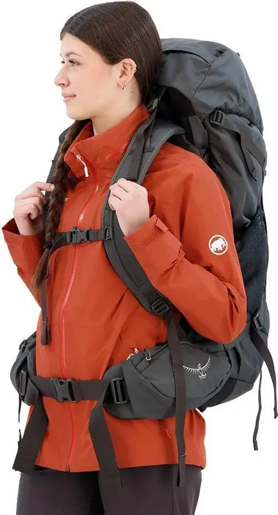 Sac de Rando Osprey Rook 50 avec Système Dorsal Ventilé AirSpeed Gris