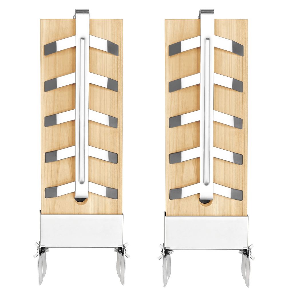 XMTECH 2 pièces Planches à saumon à flamber avec support en Image du produit 
