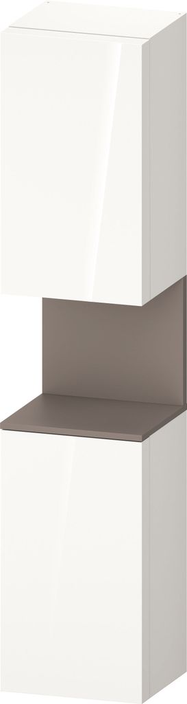 Duravit Qatego Hochschrank, Türanschlag rechts, 400x360x1760mm, Nische Basalt Matt, QA1346R43220000