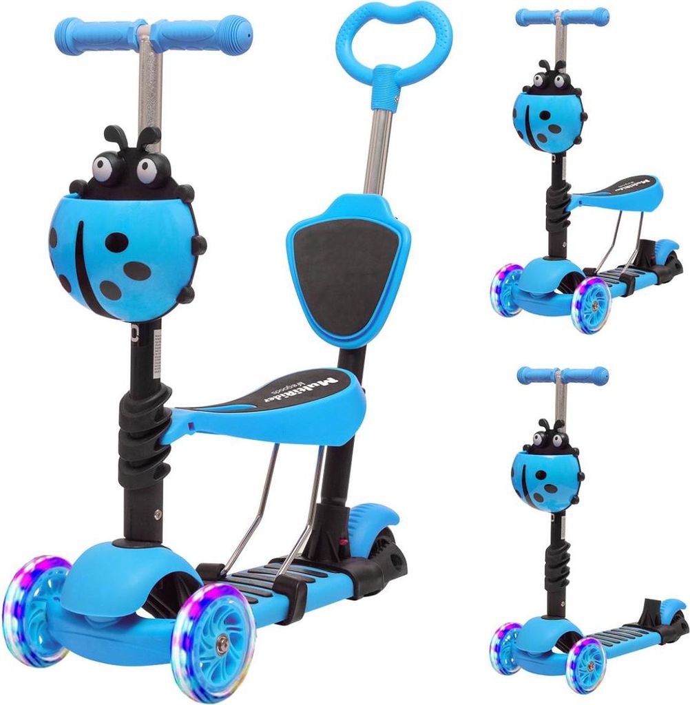 LifeGoods MultiRider - Kinderroller mit Schiebestange - 3 Produktbild 