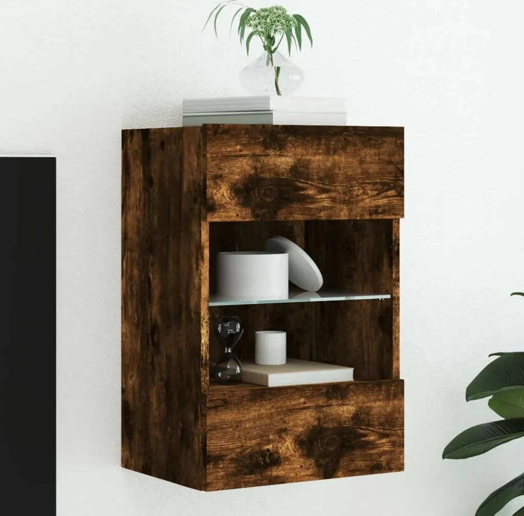 Mobile TV Maison Exclusive LED 40x30x60,5 cm - Struttura in Legno Rovere