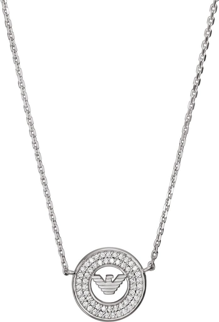 Emporio Armani EG3585040 Dámsky náhrdelník strieborný biely Obrázok produktu 