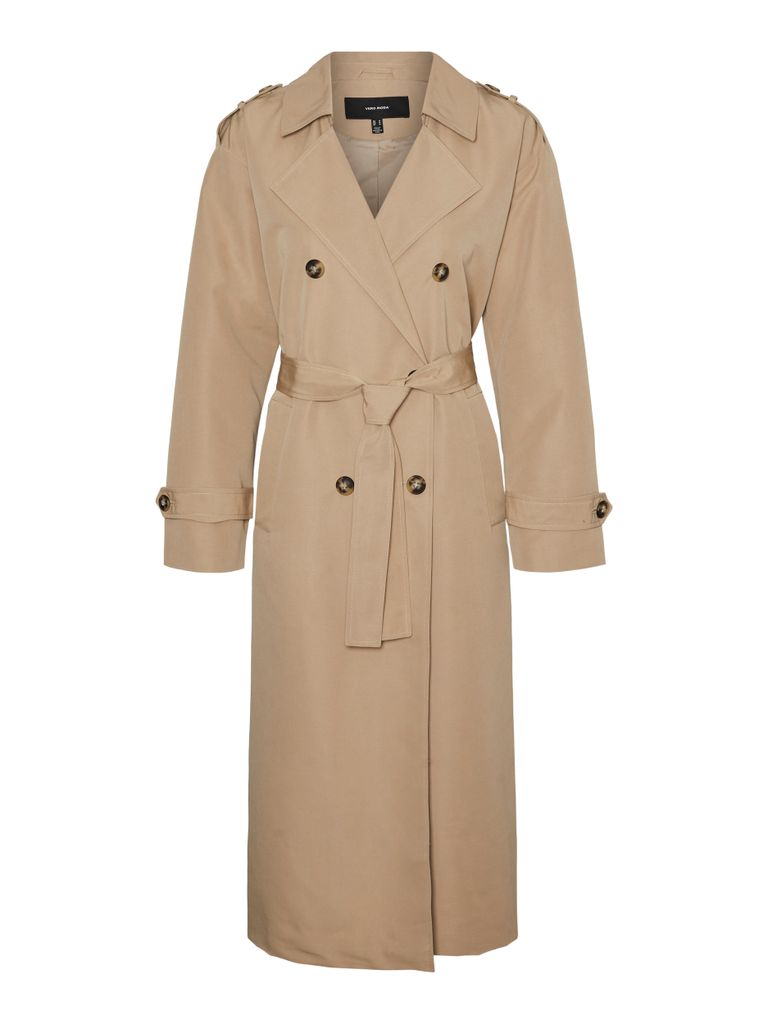 Vero Moda Chloe Long Trenchcoat Beige L Frau Beige L Produktbild 