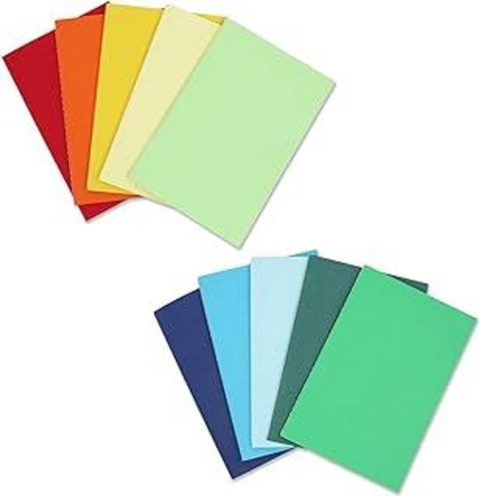 Quanerba 10 Stück Notizblock A5, 10 Farben Notizbücher mit Kraftpapier-Einband (30 Blatt), 8.3 * 5.5 (21 * 14cm) Klein Notizblock, Klassische Tag...