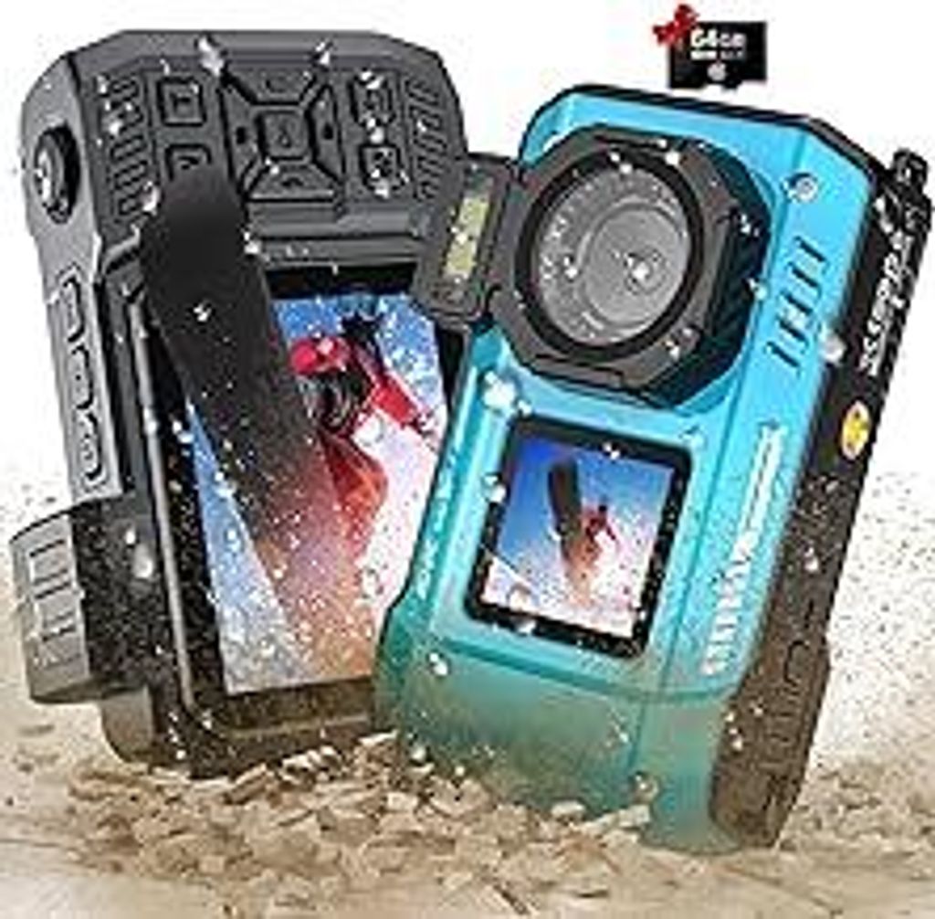 Digitalkamera, Yixinxin 8K Unterwasserkamera, 70MP Autofokus 33FT WiFi Digitalkamera wasserdichte mit 64GB Karte, Dual-Screen Selfie 2500mAh Batter...