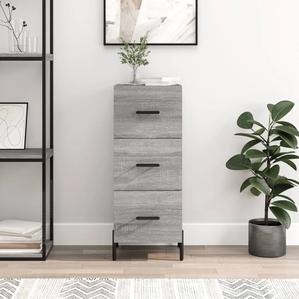 Maison Exclusive Credenza Grigio Sonoma 34,5x34x90 cm | Arredo Casa