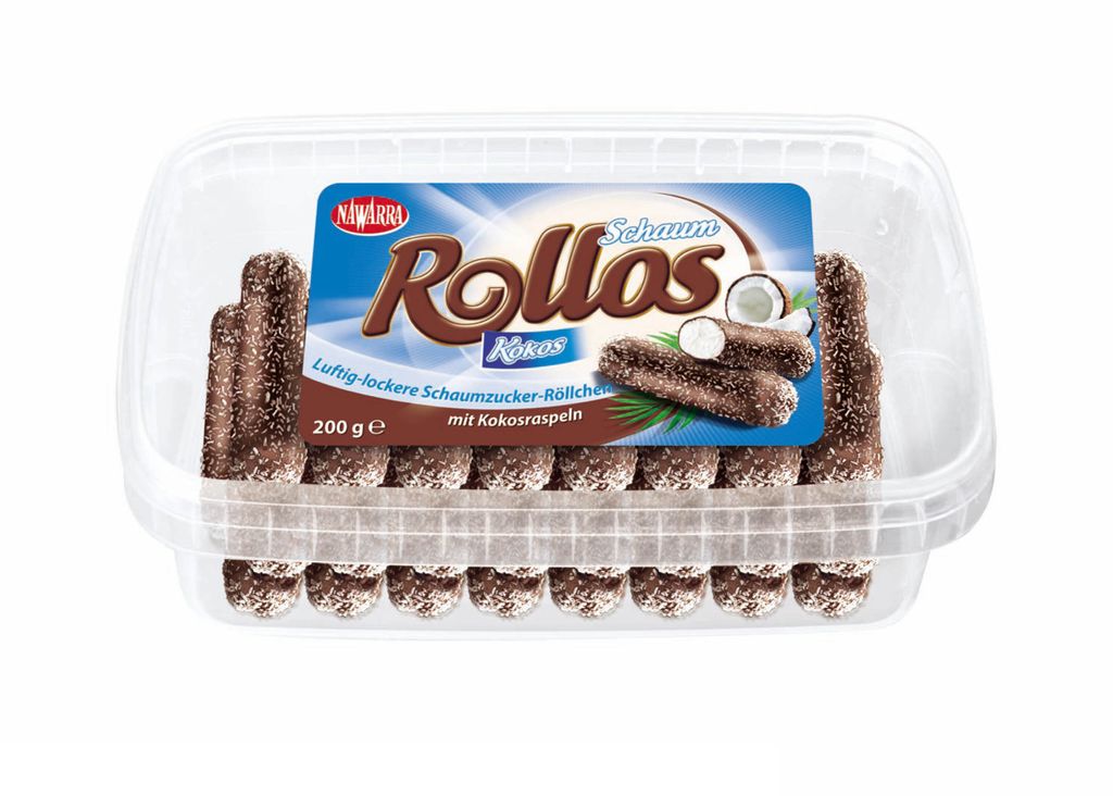 Nawarra Rollos penové rolky s kokosovou a kakaovou polevou Obrázok produktu 