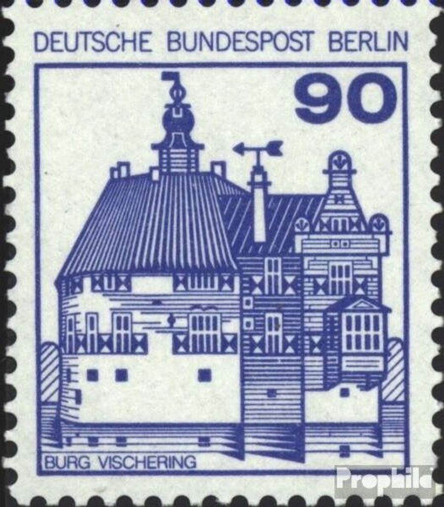 Briefmarken Berlin (West) 1978 Mi 588R mit Zählnummer postfrisch Burgen und Schlösser