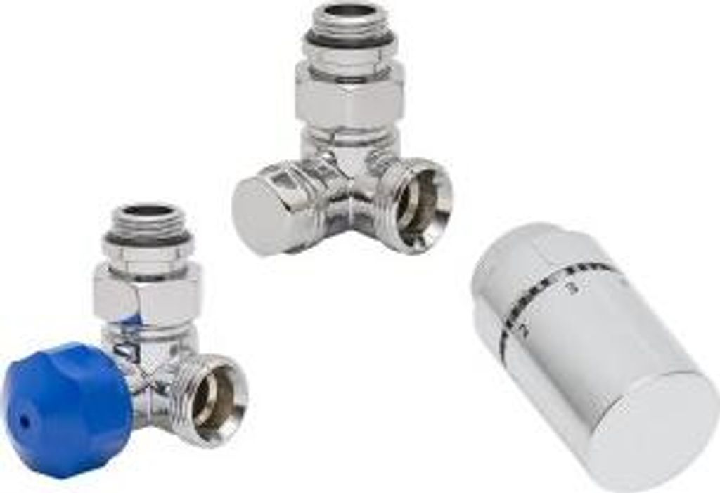 HSK 890835-02 Seitenanschluss Wand Ventil-Set Winkel-Eck Version rechts Chrom