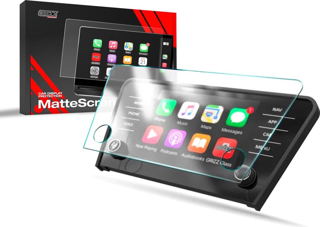 Matte Autodisplayfolie für Skoda Octavia 3 8" Bolero (2017-2020), Grizz Protector, 2 Stück