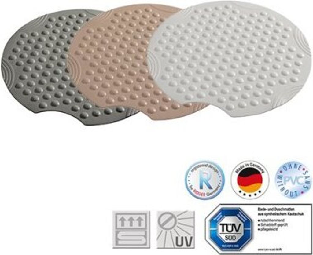 Duscheinlage TecnoPlus rund 55cm>>>>Farbe: grau