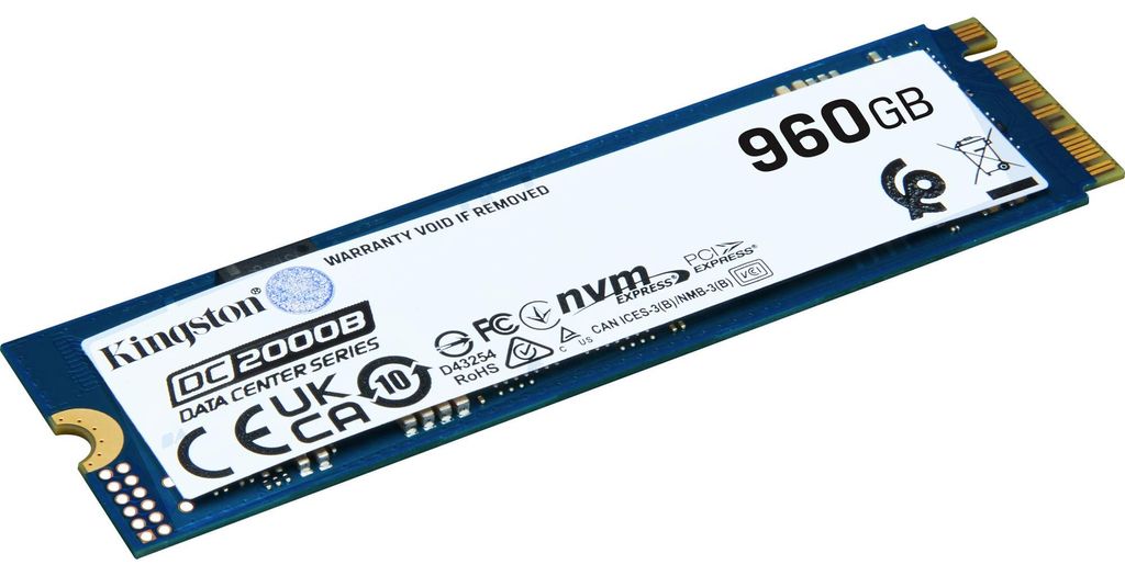 Kingston Technology 960G DC2000B PCIe 4.0 M.2 2280 Enterprise SSD