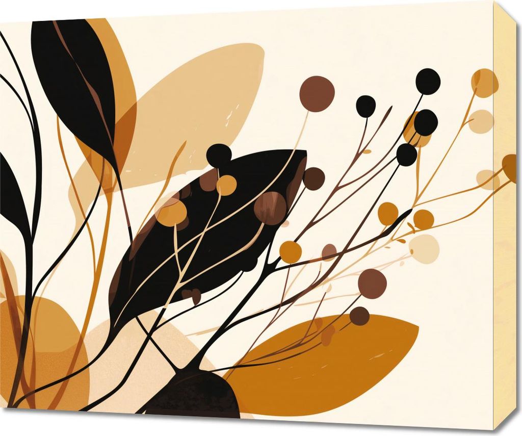 Bild 60x50cm Herbstsilhouetten