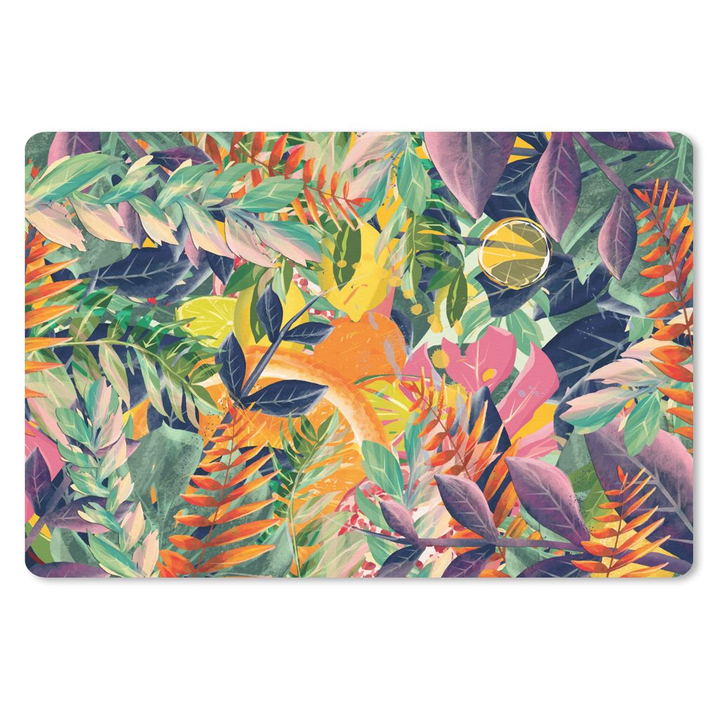 MuchoWow Mauspad Mousepad Blumen - Dschungel - Tropisch 27x18 cm - Mousepads - Maus Mat - Pad - Mausunterlage - Büroartikel - Desk Matten