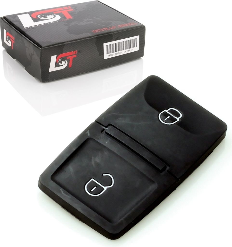 Schlüssel Tasten Tastenfeld Druckknopf Gummi Pad 2 Knöpfe Für Vw Seat Skoda *Neu