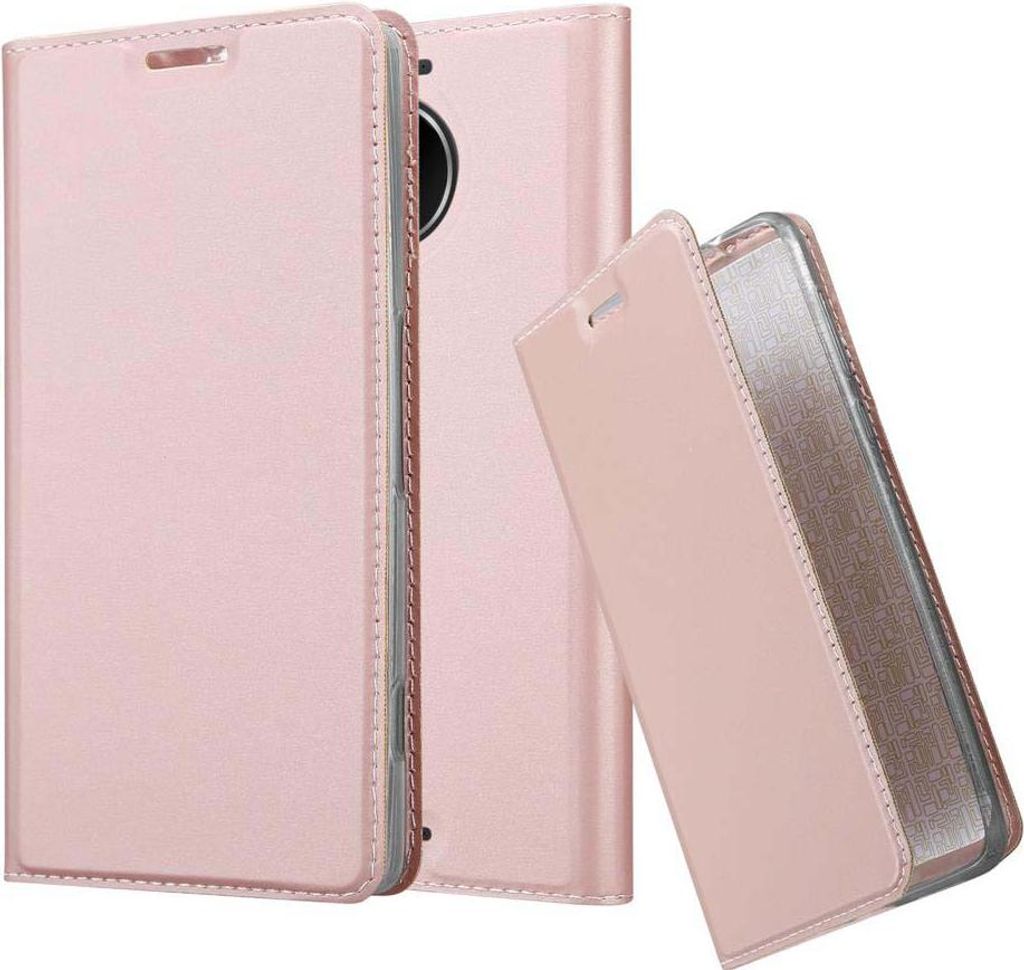 Cadorabo Handyhülle für Nokia Lumia 950 XL Schutz Hülle in Rosa Cover Etui Book Case Booklet