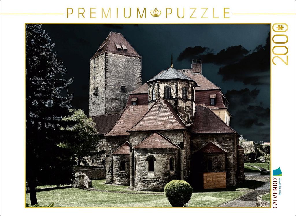 CALVENDO Puzzle Höhenburg Querfurt im Saalekreis/Sachsen-Anhalt 2000 Teile Puzzle quer | 2000 Teile Lege-Größe 90x67cm Foto-Puzzle für glückli...