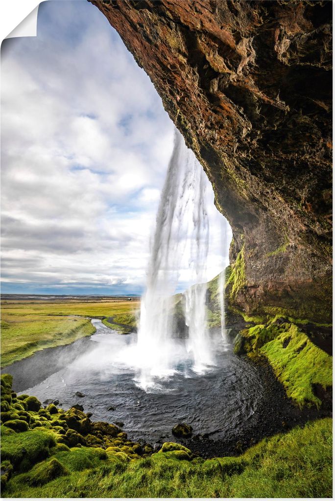 ARTland Poster Wasserfall Seljalandsfoss auf Island Größe: 40x60 cm