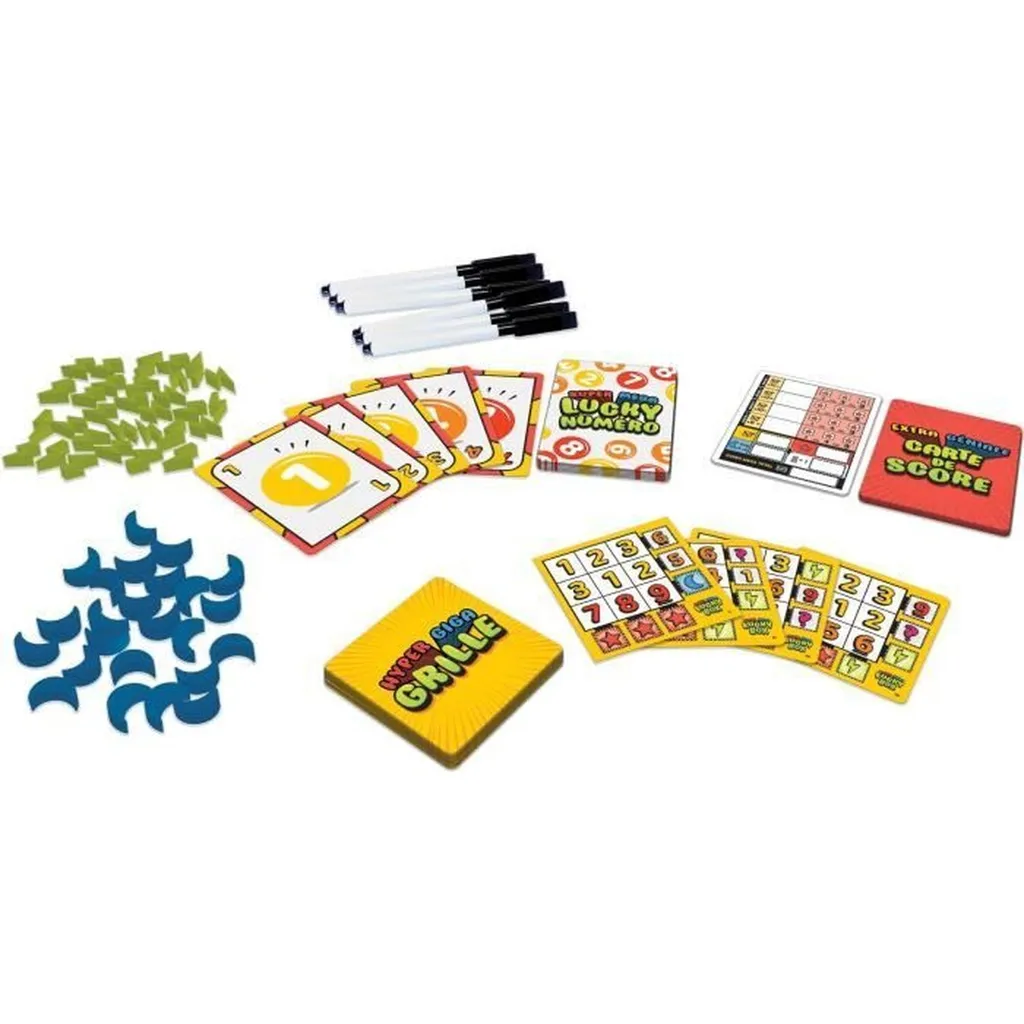 Boîte Super Méga Chanceuse - Jeu Interactif avec Feutres Effaçables